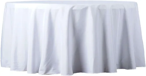 Miniatura 11 de Balsa Circle Manteles redondos color beige de 120 pulgadas de tela de alta calidad, manteles de tela para bodas, fiestas, recepción, banquetes