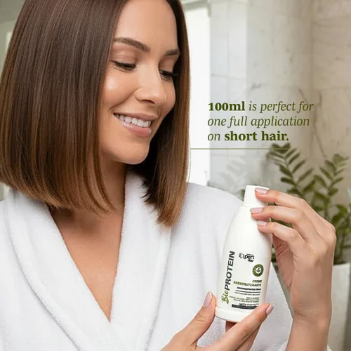 Miniatura 5 de Bio Protein - Tratamiento orgánico de queratina brasileña - Alisado de cabello sin formaldehído, Keratina Brasileña, 100ml/3.38 fl oz