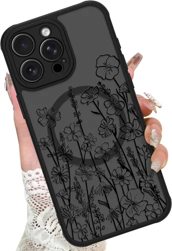 Miniatura 50 de KANGHAR - Funda para iPhone 11 [Compatible con Magsafe] Patrón estampado de leopardo Lindo guepardo Funda protectora magnética para niñas, mujeres