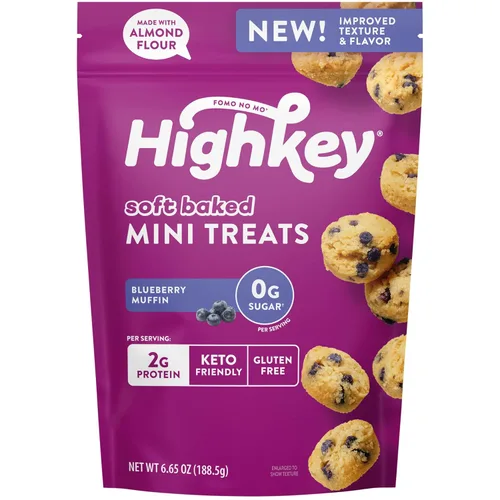 Miniatura 18 de HighKey Muffins de plátano bajos en azúcar, bocadillos keto bajos en carbohidratos de 2 onzas, paquete de 3, mini magdalenas sin gluten con fibra