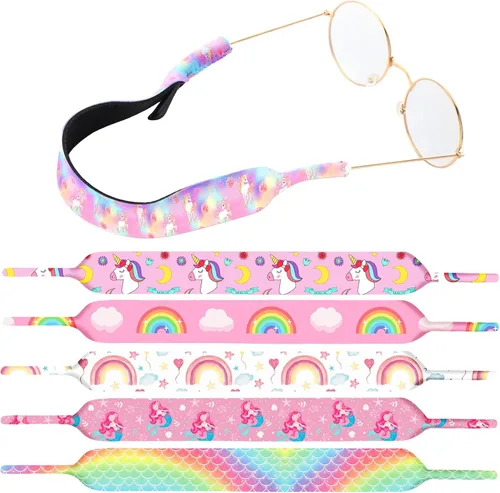 6 piezas de correa ajustable para lentes de sol para niños, retenedor de gafas de sol flotantes, de neopreno, para deporte, para gafas de sol