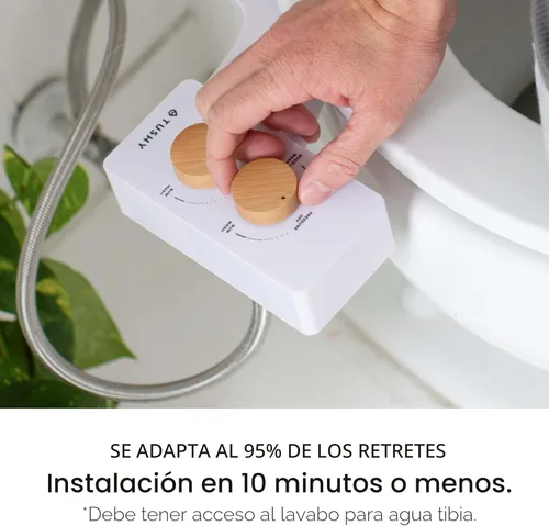 Miniatura 6 de TUSHY Spa - Accesorio de bidé para inodoro de agua caliente autolimpiable. Boquilla, ángulo y presión ajustables. Fácil instalación DIY en el hogar