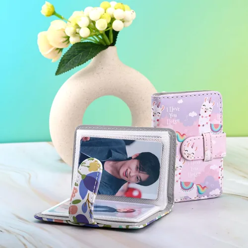 Miniatura 5 de Mini álbum de fotos de 28 bolsillos para mini película, foto de 2x3, tarjeta de fotos Kpop, álbumes cartera libro para Mini 12 11 40 7+ EVO 90 Alpaca