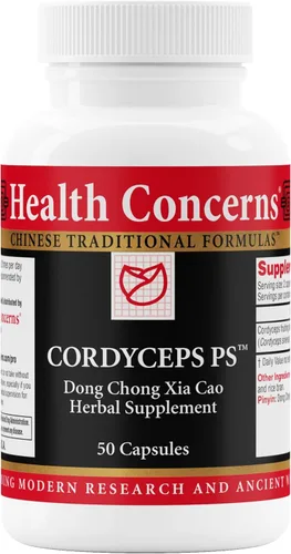 Health Concerns Cordyceps PS – Suplemento de apoyo pulmonar y salud respiratoria – Cuerpo fructífero de hongos para la función inmunológica, salud