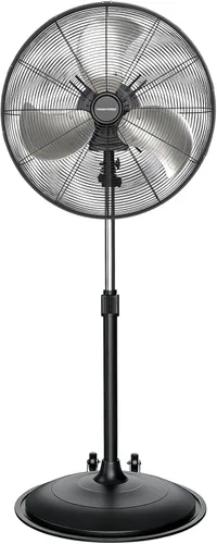 Miniatura 15 de Ventilador de pedestal con motor de CC de 18 pulgadas, ventilador oscilante de alta velocidad de 4900 CFM, control remoto, ventilador de pie