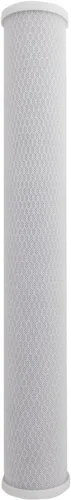 Tier1 Cartucho de repuesto de filtro de agua de bloque de carbono para toda la casa de 0.5 micrones, 20 pulgadas x 2.5 pulgadas, compatible con