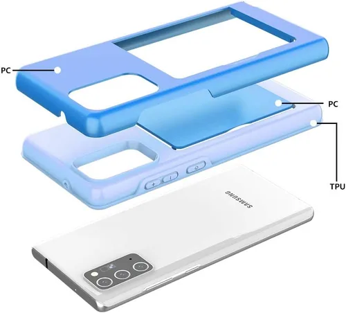 Miniatura 5 de Funda de teléfono para Samsung Galaxy Note 20 con protector de pantalla de vidrio templado y tarjetero para tarjetas de crédito, billetera delgada
