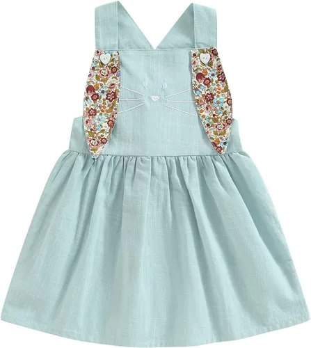 oneflow Traje de Pascua para bebé y niña pequeña, vestido de tul, sin mangas, con lentejuelas, tutú para niñas pequeñas