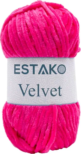 Miniatura 71 de Estako Manta de felpilla de terciopelo amigurumi para tejer y tejer, súper voluminosa, 3.53 oz (132 yardas) (1710 - naranja)