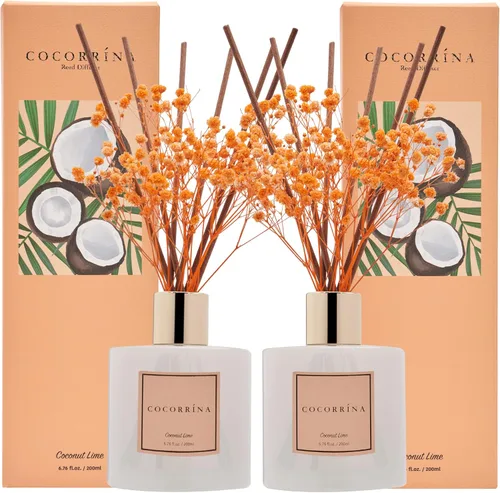 Miniatura 44 de Cocorrína Juego de difusor de varillas - Difusor perfumado de rosa satinada con varillas para el hogar, difusor de varillas para decoración