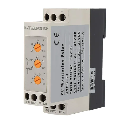Miniatura 6 de Relé de monitoreo de sobretensión de bajo voltaje Disyuntor Módulo de control ajustable DC 12V/24V/36V/48V (DC24V)