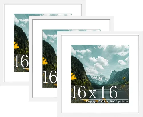 Miniatura 74 de Picrit Paquete de 3 portarretratos de 20 x 20 pulgadas, póster de 16 x 16 pulgadas con paspartú o de 20 x 20 pulgadas sin paspartú para montaje