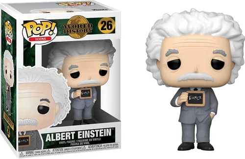 Miniatura 2 de POP Icons: World History - Figura de vinilo de Albert Einstein Funko (incluye funda protectora de caja compatible), multicolor, 3.75 pulgadas