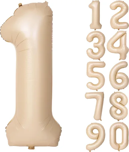 Miniatura 9 de Globos de helio de 40 pulgadas con dígitos dorados para fiesta de cumpleaños., Número 0, 40 pulgadas, número 0 oro 7