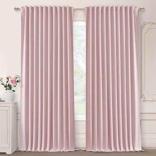 Miniatura 9 de SHINELAND Cortinas opacas cortas para ventanas de dormitorio, cortinas de baño, 45 pulgadas de largo