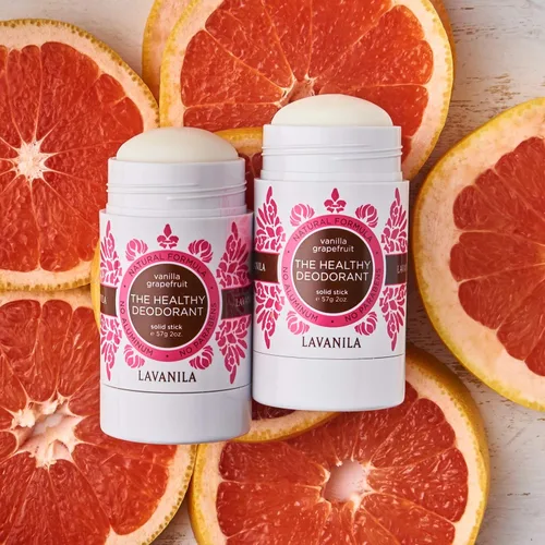 Miniatura 3 de Lavanila Desodorante de vainilla y pomelo para mujer, paquete de 2 (2 onzas cada uno), desodorante sólido sin aluminio natural, fabricado en Estados