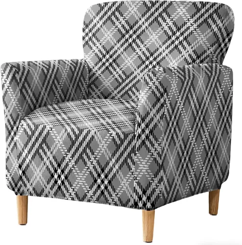 Miniatura 55 de HAOYONG - Funda elástica de terciopelo para silla de banquete, fundas para sillas de 1 pieza, fundas para sillones de sofá, funda suave para sillón