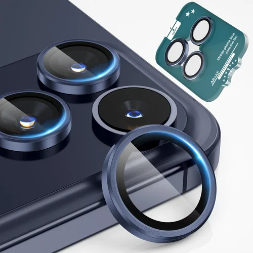Miniatura 16 de imluckies Protector de lente de cámara para iPhone 17 Pro, iPhone 17 Pro Max, iPhone 16 Pro, iPhone 16 Pro Max, vidrio templado AR+AF y dureza 9H