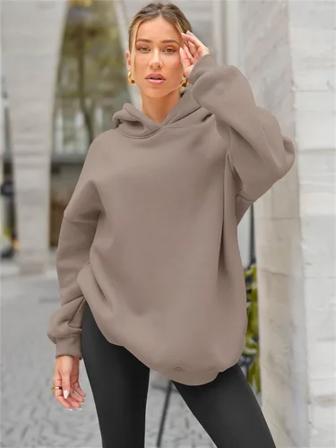 Miniatura 4 de EFAN Sudaderas con capucha de gran tamaño para mujer, sudaderas de forro polar con capucha, suéteres casuales y cómodos, ropa de moda de otoño 2023
