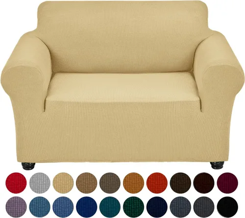Miniatura 55 de Joccun Funda Elástica para Silla Sofá, Funda de Sofá de 1 Pieza Tela Jacquard de Spandex con Parte Inferior Elástica, Protector de Muebles Lavable