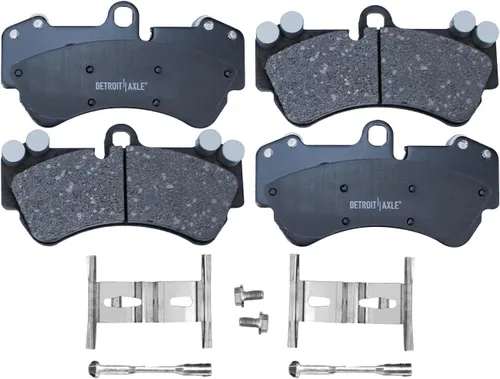Miniatura 3 de Detroit Axle - Pastillas de Freno Delantero para 04-08 13 VW Touareg, 03-10 Porsche Cayenne, Pastillas de Freno Cerámica 2004 2005 2006 2007 2008