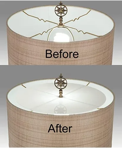 Miniatura 2 de B&P Lamp Difusor de pantalla de lámpara, 7.5 pulgadas de diámetro, se adapta a aberturas de sombra de 8 pulgadas y más