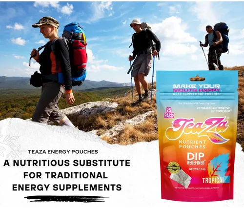 Miniatura 10 de Teaza Bolsas energéticas a base de hierbas, para masticar tabaco, alternativa sin nicotina, sin humo, tabaco alternativo y inmersión saludable