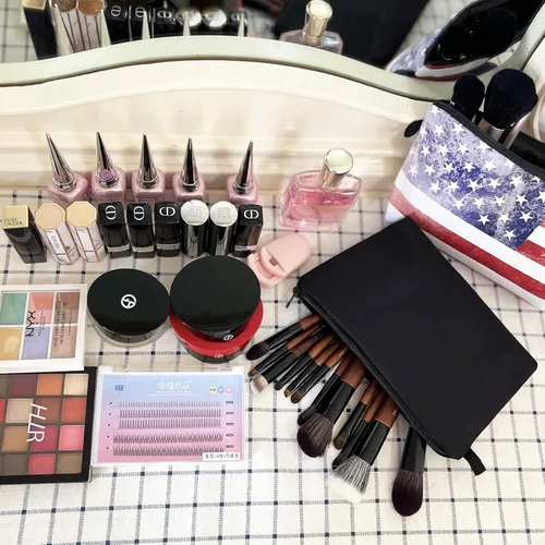 Miniatura 5 de Bolsa de maquillaje perezoso Bolsa de cosméticos Bolsa de cosméticos con cremallera Bolsa organizadora de cosméticos