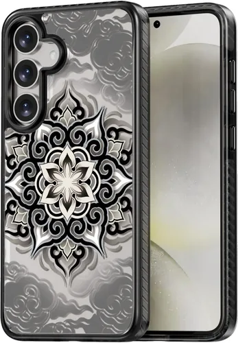 Miniatura 16 de Rosarnnah Funda compatible con Samsung Galaxy S24 Ultra, bonita estética, a la moda, divertida funda con estampado de gatito y gato, duradera a