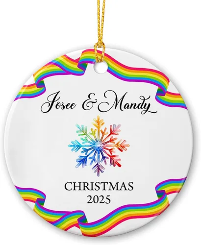 Miniatura 10 de Adorno de Cerámica Personalizado de Fotógrafo Fotografía Navidad 2025, Regalos de Adorno de Cámara Fotográfica para Navidad, Adornos de Cámara