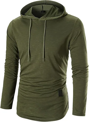 Miniatura 2 de EELHOE Men's Sweatshirts Novelty Long Sleeve Lightweight Tops with Hood Regular Fit Breathable Stylish Pullover