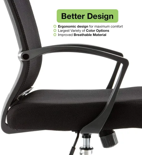 Miniatura 7 de Modern Home ZUNA-BKLIME - Silla de oficina, negro/lima Negro/Lime