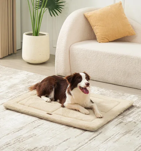 Miniatura 8 de Made4Pets Cojín Cama para Jaula de Perros Medianos y Grandes, Lavable y Reversible, Tapete Antideslizante para Perrera para un Sueño Acogedor, Cama