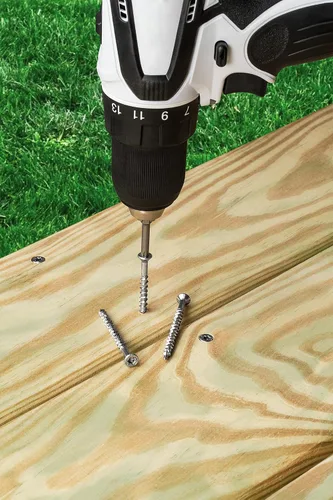 Miniatura 10 de Simpson Strong-Tie S10300WPB - Tornillo DWP para madera SS con accionamiento en cubierta, #10 x 3 pulgadas, T-15, cabeza plana, acero inoxidable