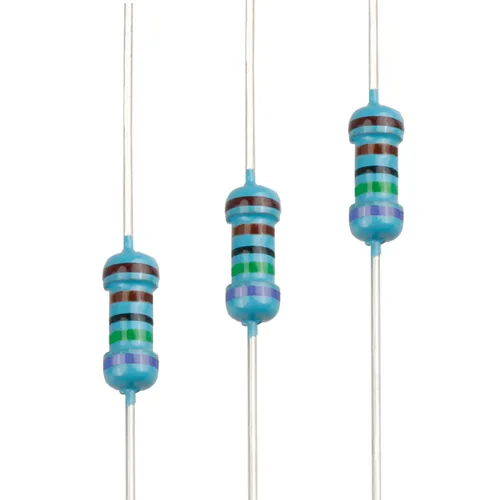 Miniatura 108 de 100pcs 1 ohm Resistor 1/4w (0.25 W) Resistencia fija de película metálica de tolerancia ±1%, múltiples valores de resistencia opcional