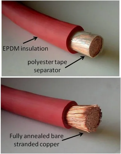 Miniatura 3 de WNI - Cable de cobre puro ultra flexible para batería y soldadura de 6 AWG y 6 calibre de 10 pies rojo + 5 terminales de cable de cobre de 5/16 10