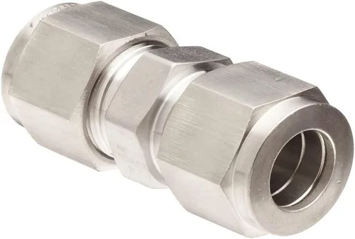 Miniatura 2 de Beduan Tubo de compresión de acero inoxidable 304, tubo de 1/2" x 1/2" OD, conexión recta, adaptador de doble virola