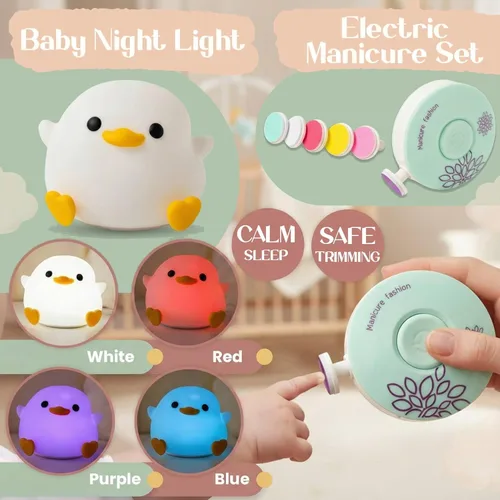 Miniatura 5 de Cesta de regalo para bebé de 22 piezas con elegante caja magnética de recuerdo, juego de regalo para bebé recién nacido para niño y niña, regalos