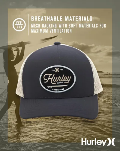 Miniatura 4 de Hurley Gorra de béisbol resistente al agua para hombre - Beach Break Trucker