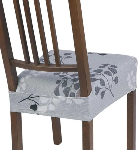 Miniatura 47 de SearchI Juego de 6 Fundas de Asiento para Sillas de Comedor Elásticas, Fundas de Asiento Suave Extraíbles y Lavables para Sillas de Comedor, Flor