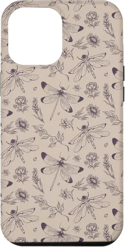 Miniatura 26 de Vintage Dragonfly Tan Sand Beige Wildflower Floral Flower Case for iPhone 16