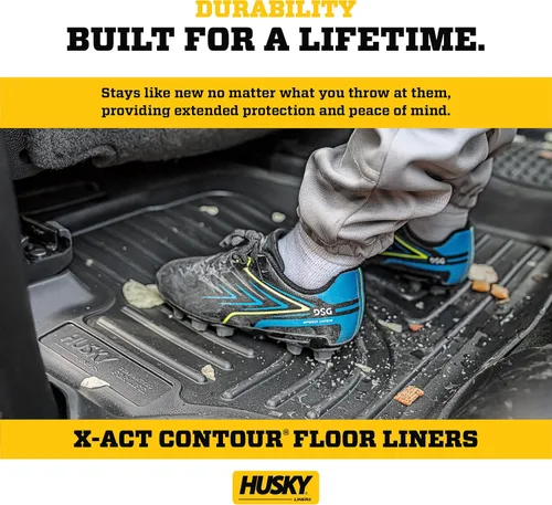 Miniatura 3 de Husky Liners X-act Alfombrillas de contorno Compatible con Chevrolet Silverado y GMC Sierra 1500 2019-2026 y Silv./Sierra 2500/3500 Crew CAB