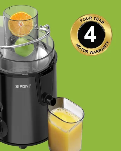 Miniatura 4 de SIFENE Exprimidor centrífugo con boca de 3 pulgadas de ancho, extractor de jugo compacto para frutas y verduras, 3 velocidades de control de alta
