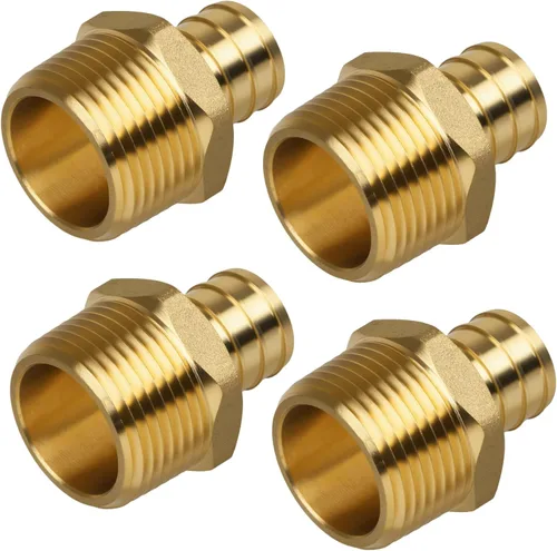 Miniatura 20 de Acoplamiento Pex de 1/2", Accesorios Pex, Accesorios de Engaste de Latón de Alta Resistencia para Tubos PEX con Construcción Resistente a Fugas