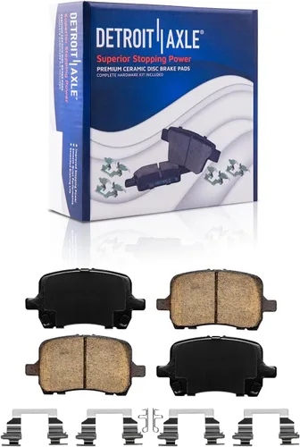 Miniatura 104 de Detroit Axle - Pastillas de Freno Delantero para Mercedes- Benz C230 C250 C300 SLK250, Pastillas de Freno Cerámica w/Reemplazo de Hardware