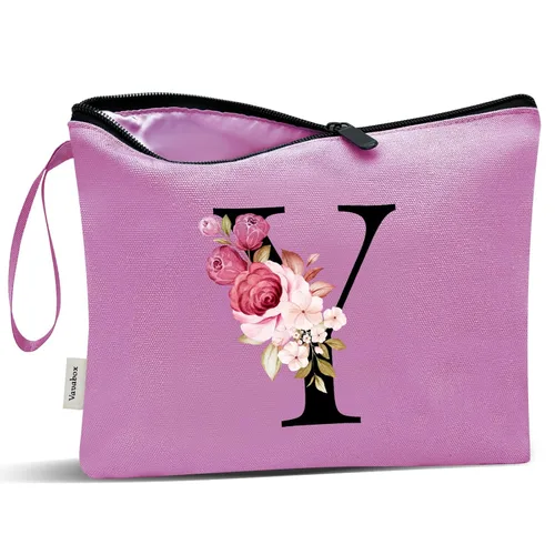 Miniatura 94 de Vavabox A-Z Bolsa de Maquillaje Personalizada, Regalos de Cumpleaños para Mujeres y Mamá, Regalos para la Mejor Amiga, Bolsa de Cosméticos
