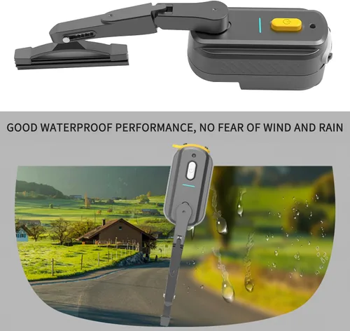 Miniatura 6 de Limpiaparabrisas recargable para casco de motocicleta, universal, impermeable, compatible con la mayoría de viseras