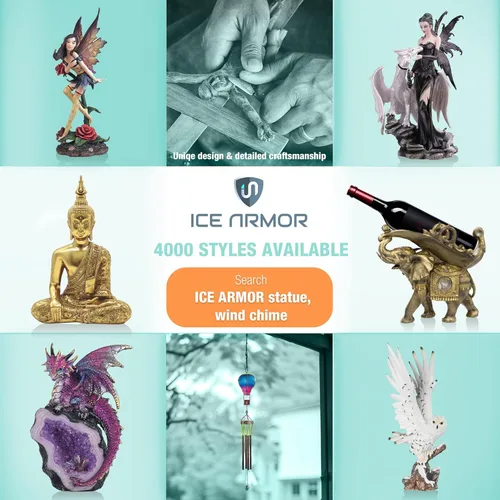 Miniatura 2 de ICE ARMOR Estatua de San Judas de 5 pulgadas de alto con estatua de saco de dinero, decoración religiosa, escritorio de oficina, hogar, sala