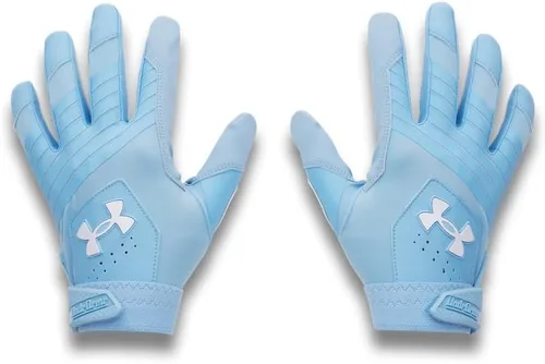 Miniatura 18 de Under Armour Guantes de béisbol Clean Up para hombre (100) blanco / plata metálica / plata metálica