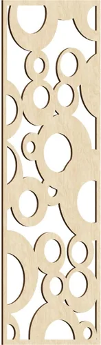 Miniatura 54 de Farwell Paneles de pared decorativos de madera con calado, 13 3/8 pulgadas de ancho x 34 3/8 pulgadas de alto x 1/4 de alto, roble rojo rojo